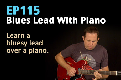 Bluesy Lead Guitar With Piano - EP115