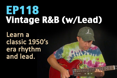 Vintage R&B (Rhythm And Lead) Guitar Lesson - EP118