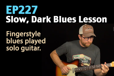 dark blues guitar