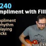 Play fills to compliment the rhythm - guitar lesson