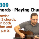 Play the chord changes guitar lesson