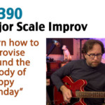 major scale improvise guitar lesson