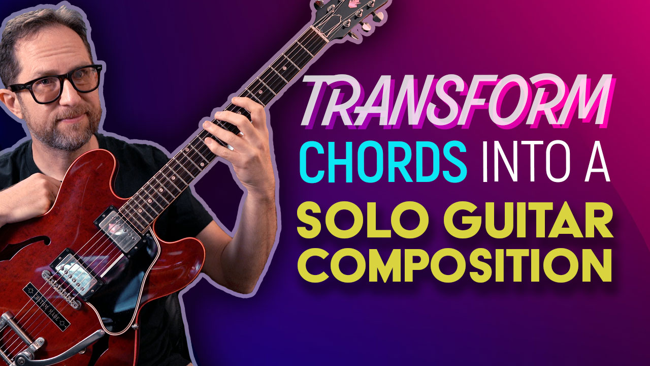 transform chords into a guitar composition