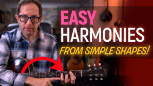 easy harmonies on guitar