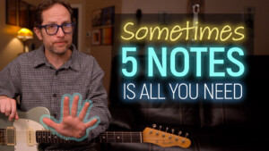 5 notes of the minor pentatonic scale