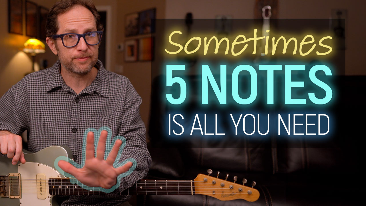 5 notes of the minor pentatonic scale