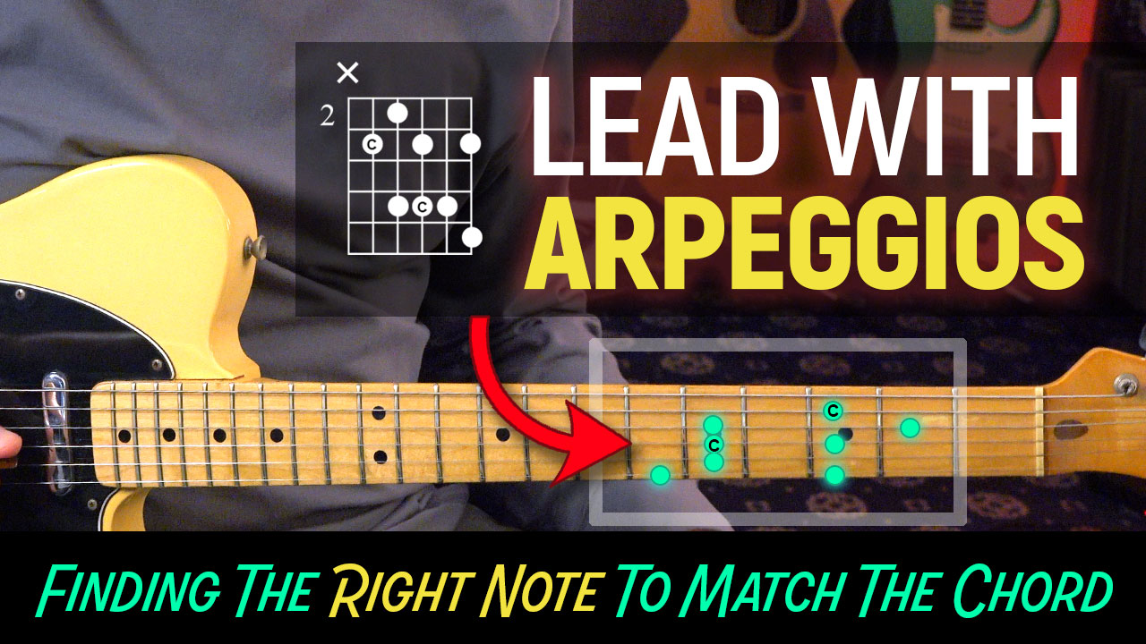 lead with guitar with arpeggios